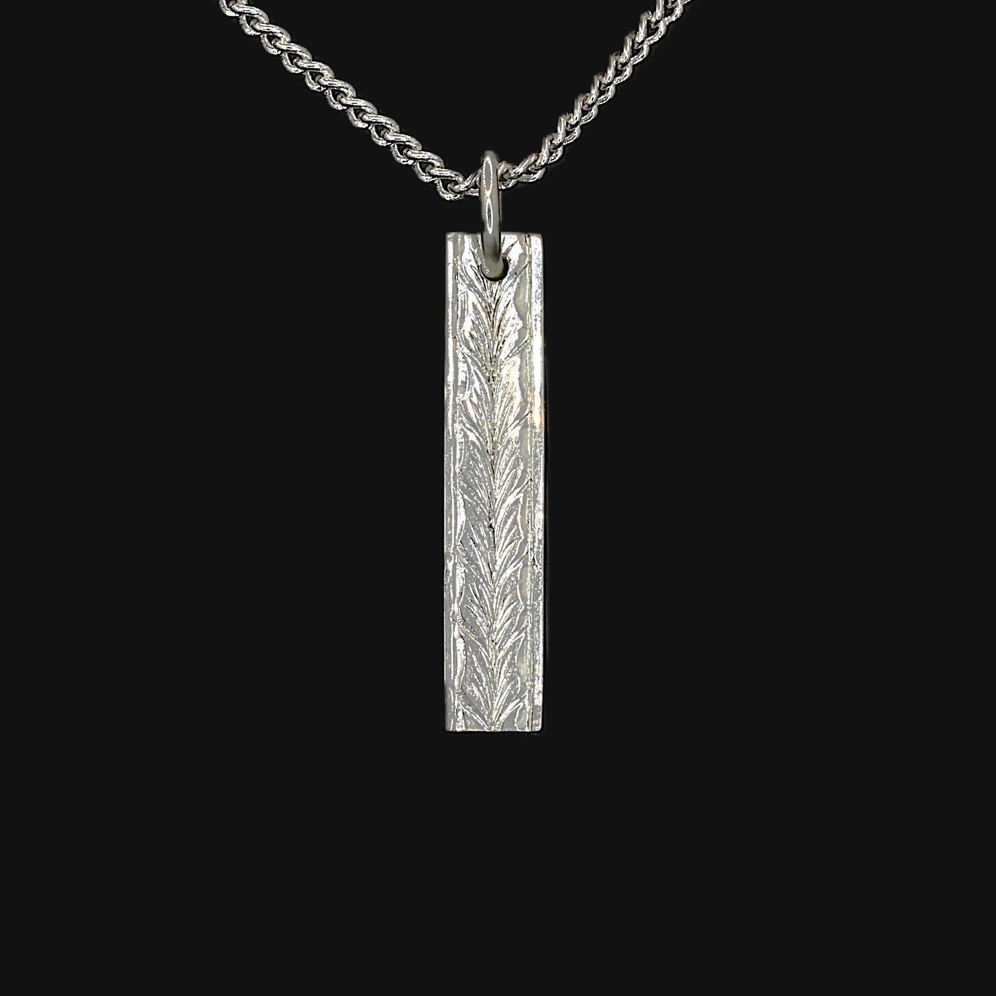 Border Pendant - Polished Wheat