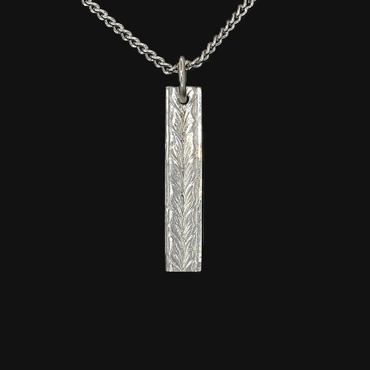 Border Pendant - Polished Wheat