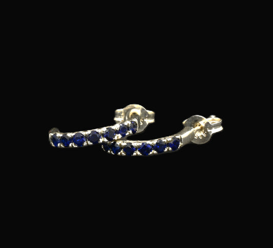 Sapphire Half Huggies