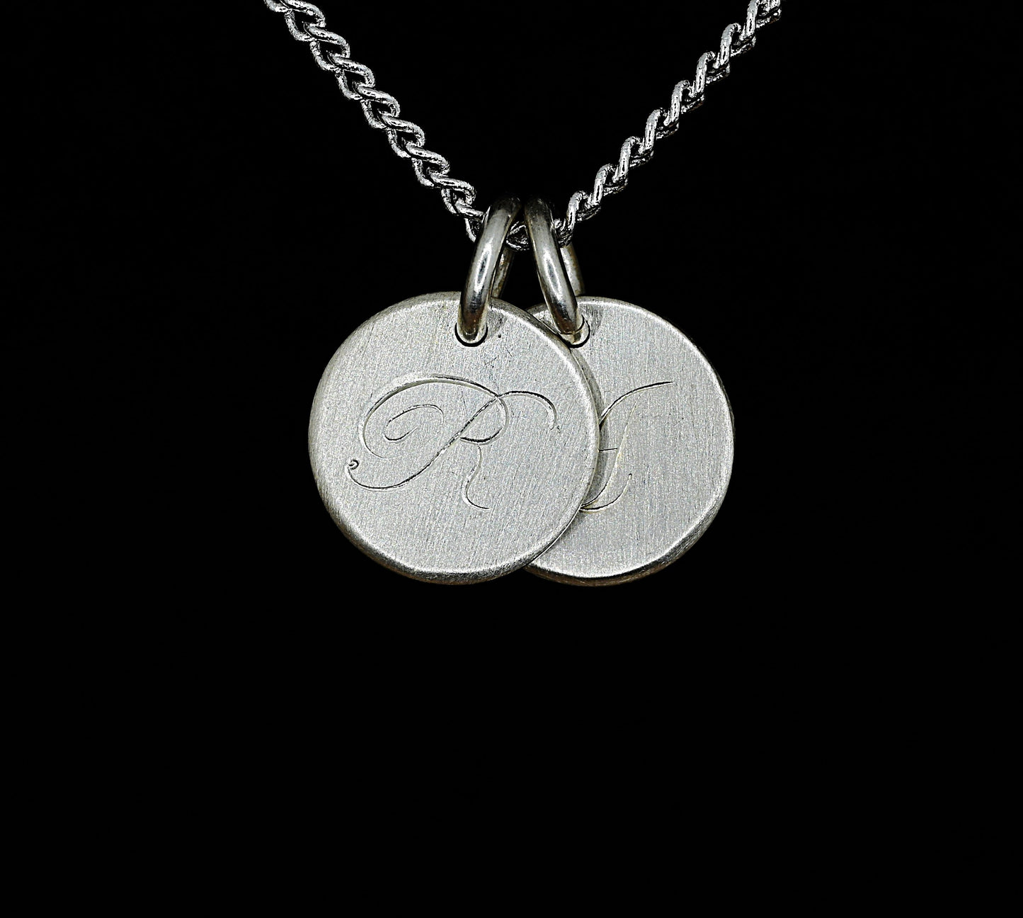 Engraved Letter Pendant