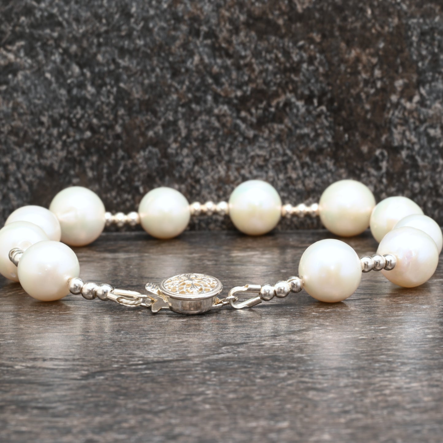 Pearl & Silver Bracelet