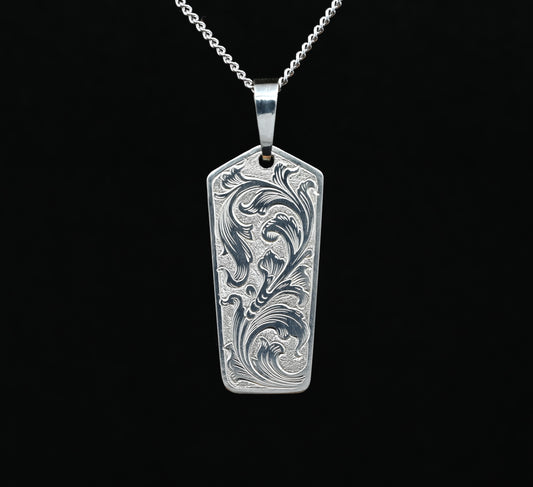 Pentagonal Bright Acanthus Pendant