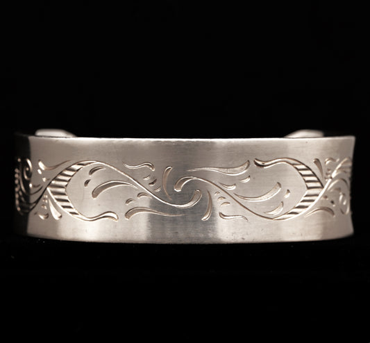 Vintage Patterned Cuff Bracelet
