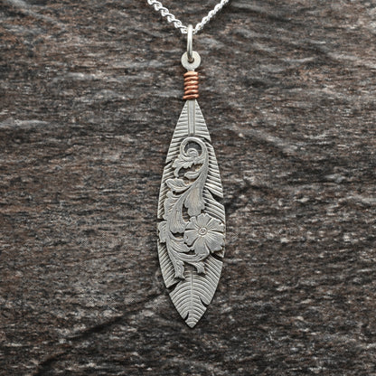 Acanthus Feather Pendant