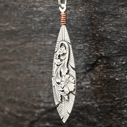 Acanthus Feather Pendant