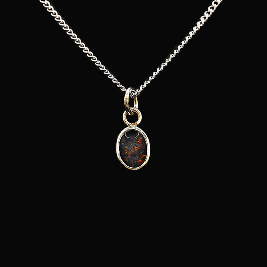 Opal Triplet Pendant - Blue Red