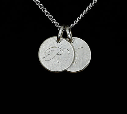 Engraved Letter Pendant