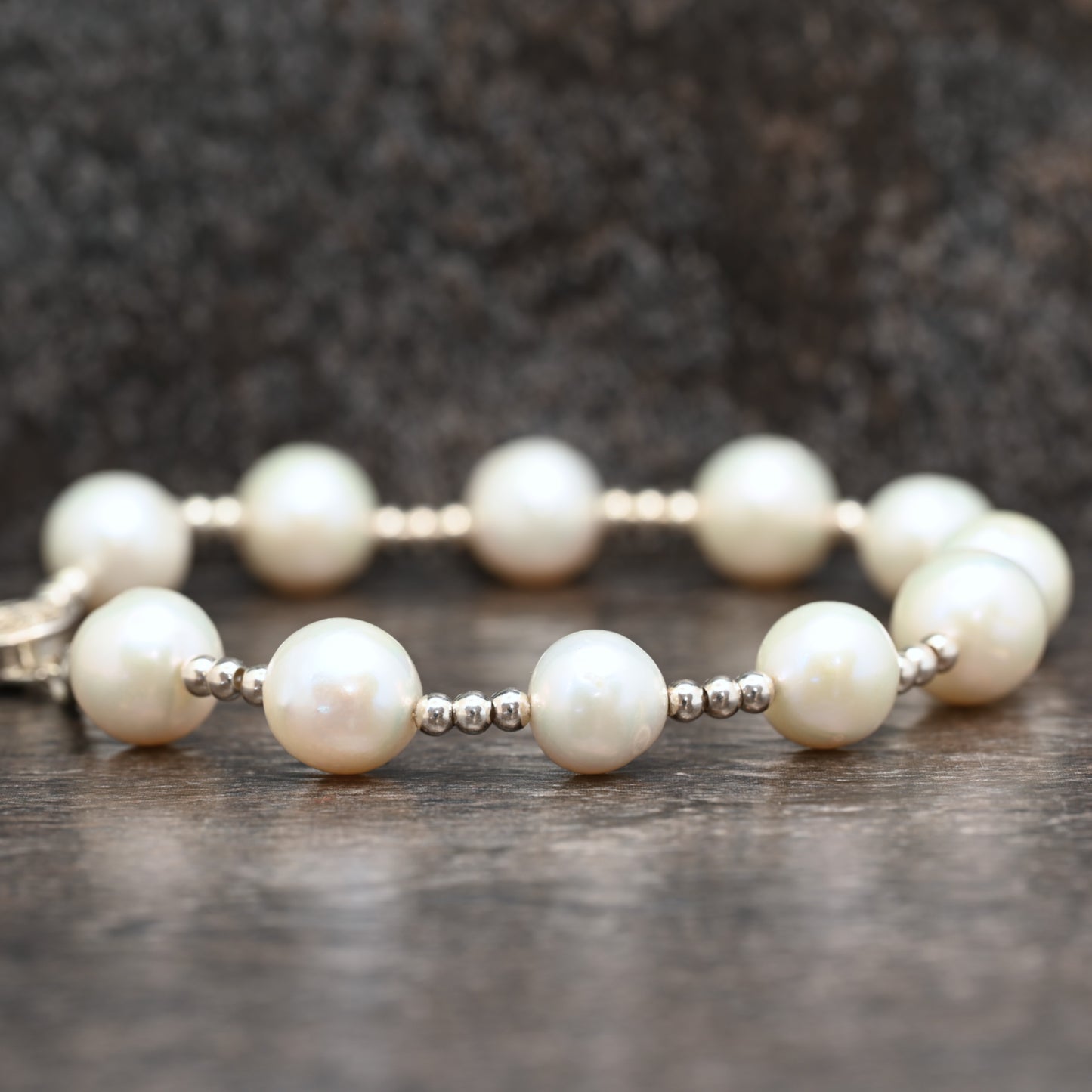 Pearl & Silver Bracelet