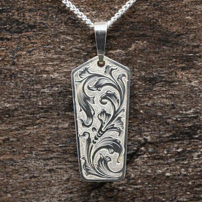 Pentagonal Bright Acanthus Pendant