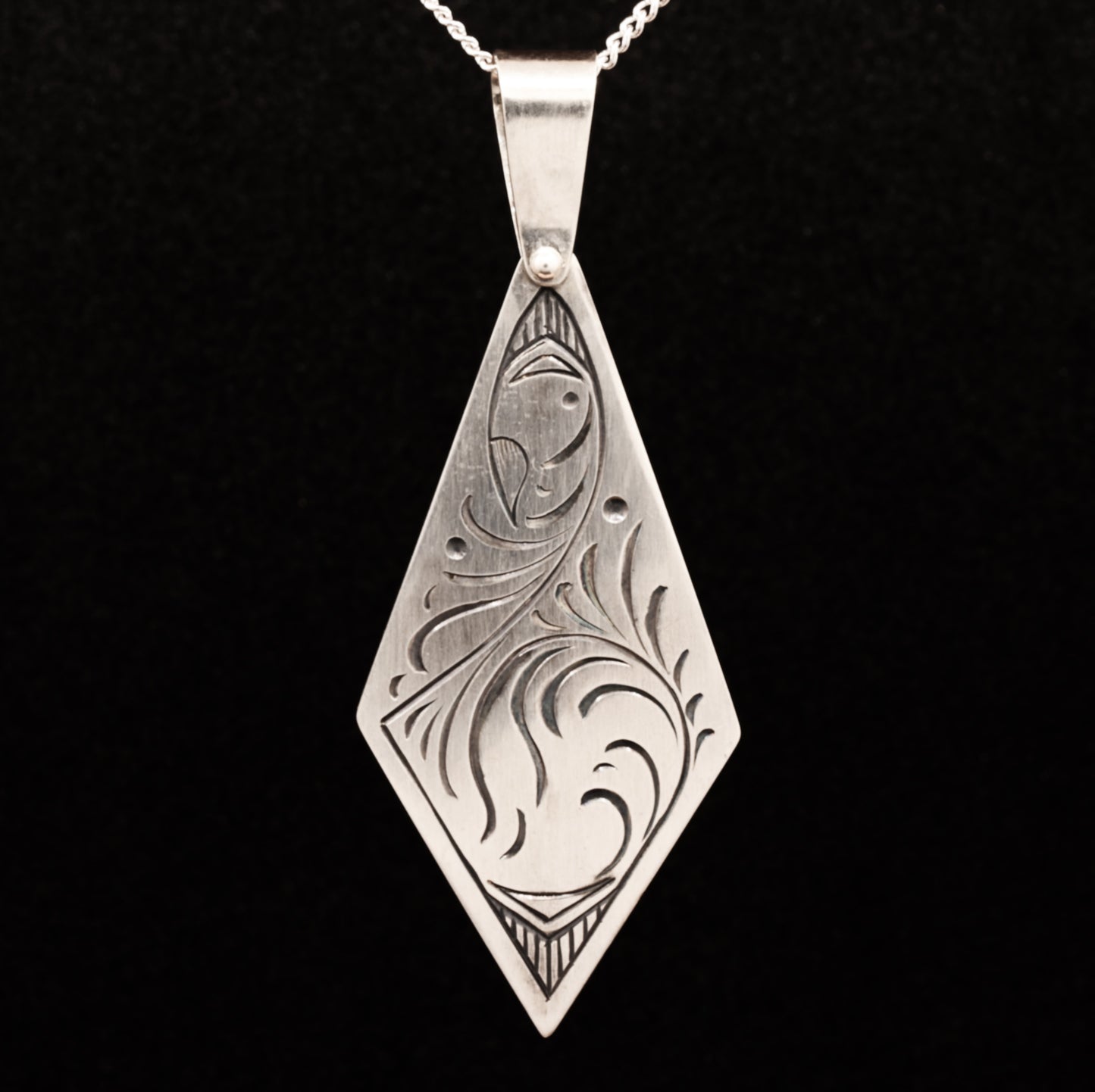Vintage Patterned Statement Pendant